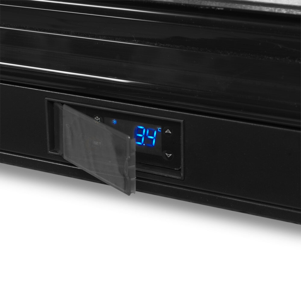 Tefcold Barkoelkast | Serie DB | 122l | Zwart | +2°c/+10°c | Geforceerd | 600x520x870(h)mm