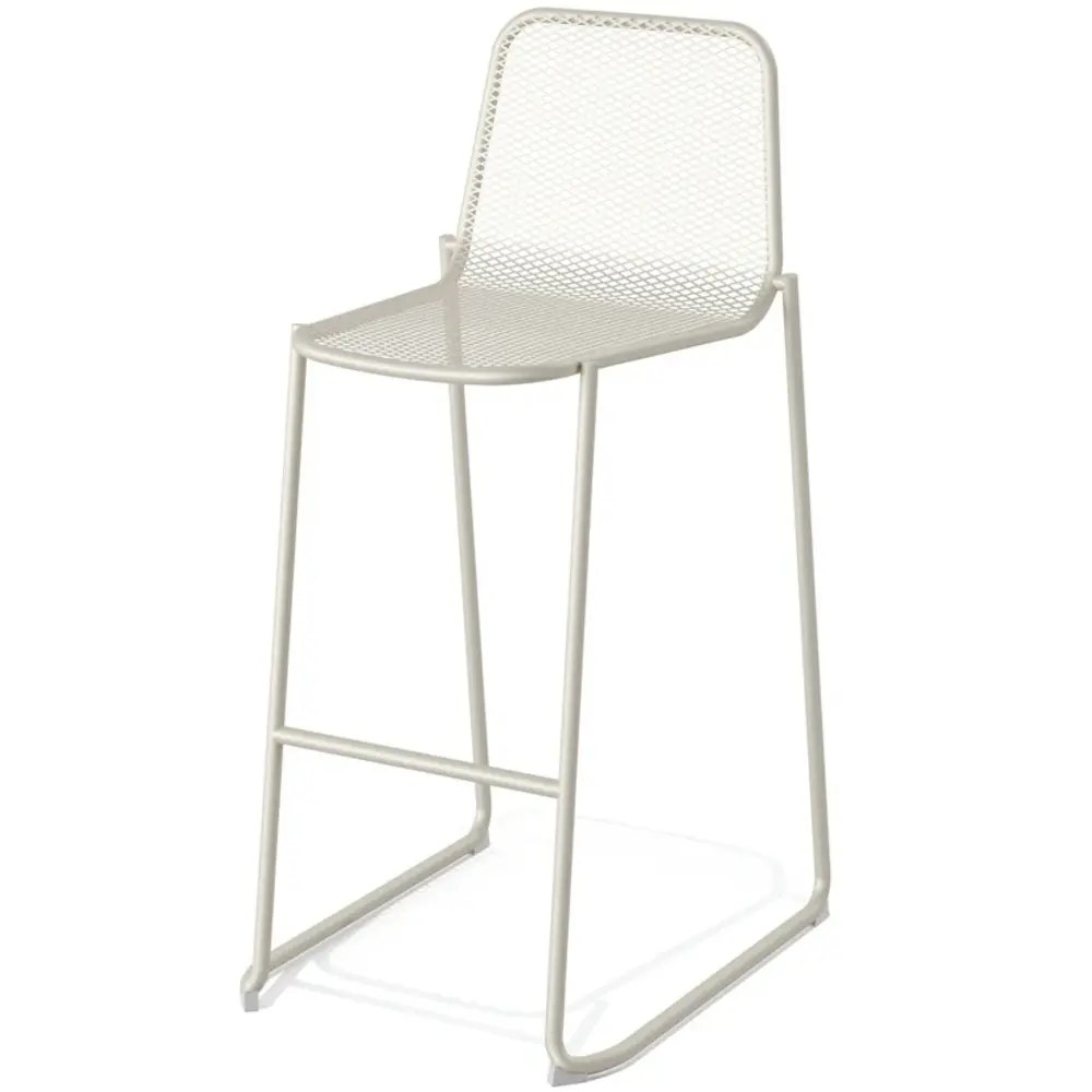 Veba Barkruk | Mase | Staal | Beige | In-/outdoor | Stapelbaar | 520x520x1050(h)mm