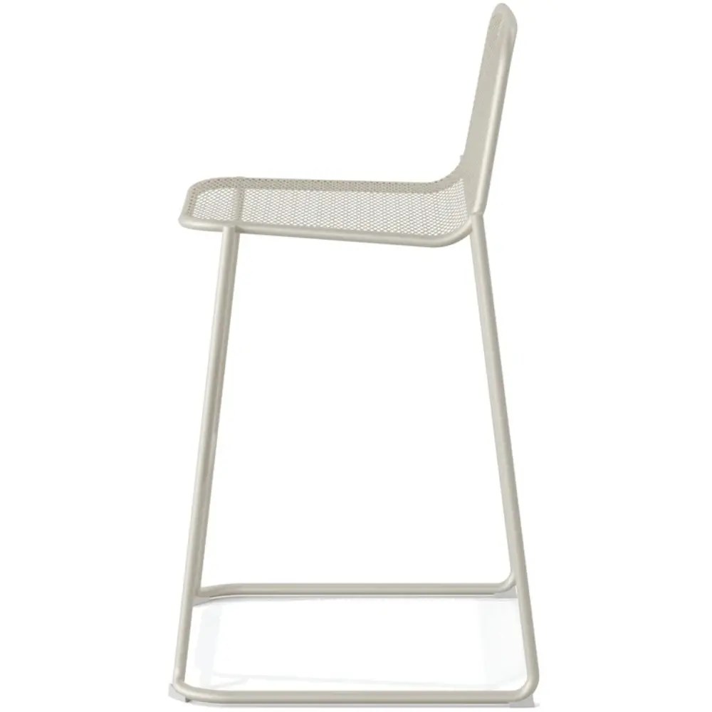 Veba Barkruk | Mase | Staal | Beige | In-/outdoor | Stapelbaar | 520x520x1050(h)mm