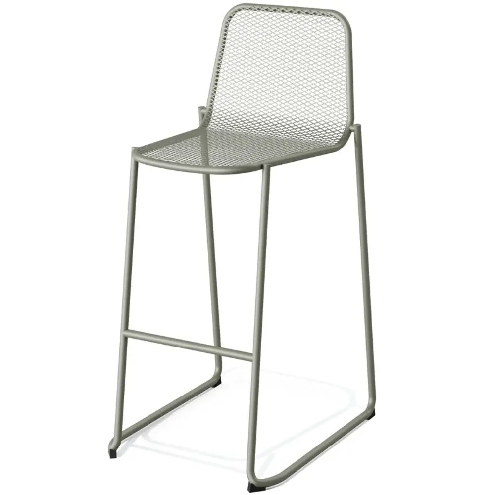 Veba Barkruk | Mase | Staal | Groen | In-/outdoor | Stapelbaar | 520x520x1050(h)mm