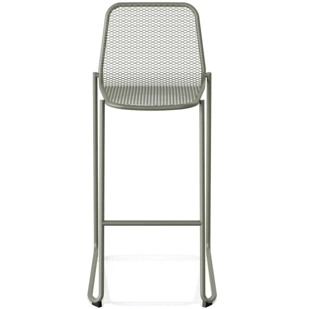 Veba Barkruk | Mase | Staal | Groen | In-/outdoor | Stapelbaar | 520x520x1050(h)mm