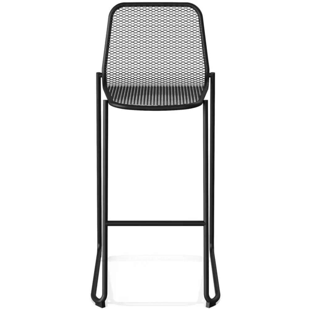 Veba Barkruk | Mase | Staal | Zwart | In-/outdoor | Stapelbaar | 520x520x1050(h)mm