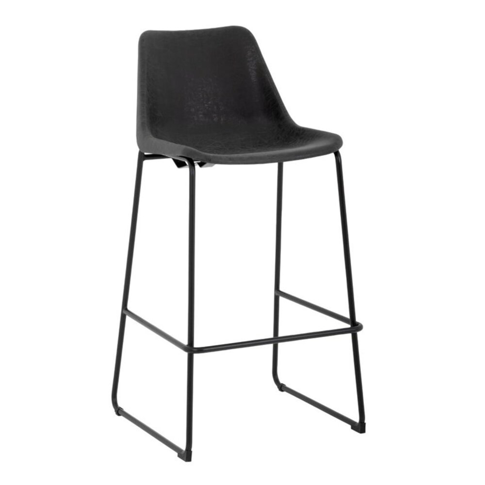 Bolero Barkruk | Rodeo | Kunstleer/staal | Black | Indoor | 565x530x1060(h)mm