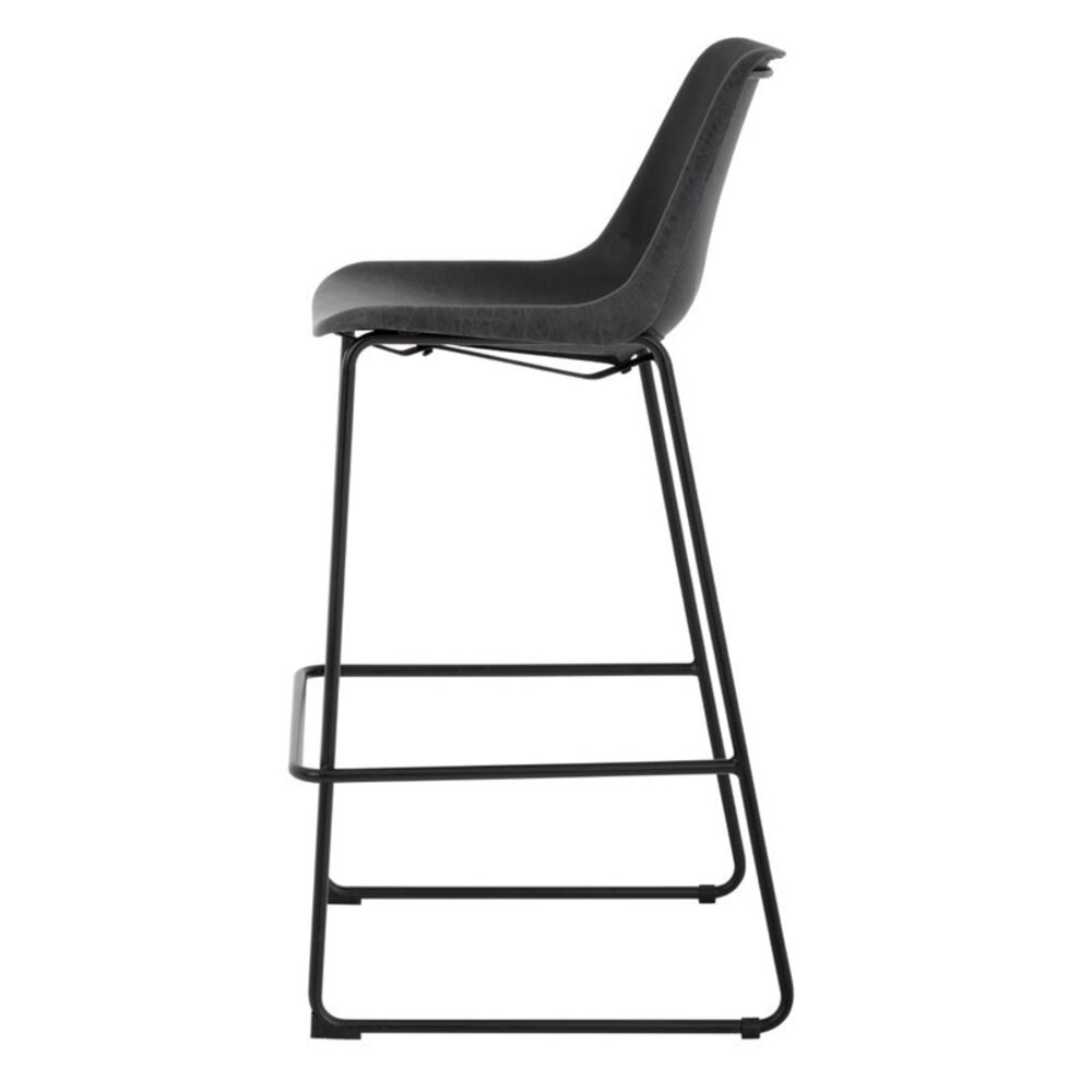 Bolero Barkruk | Rodeo | Kunstleer/staal | Black | Indoor | 565x530x1060(h)mm