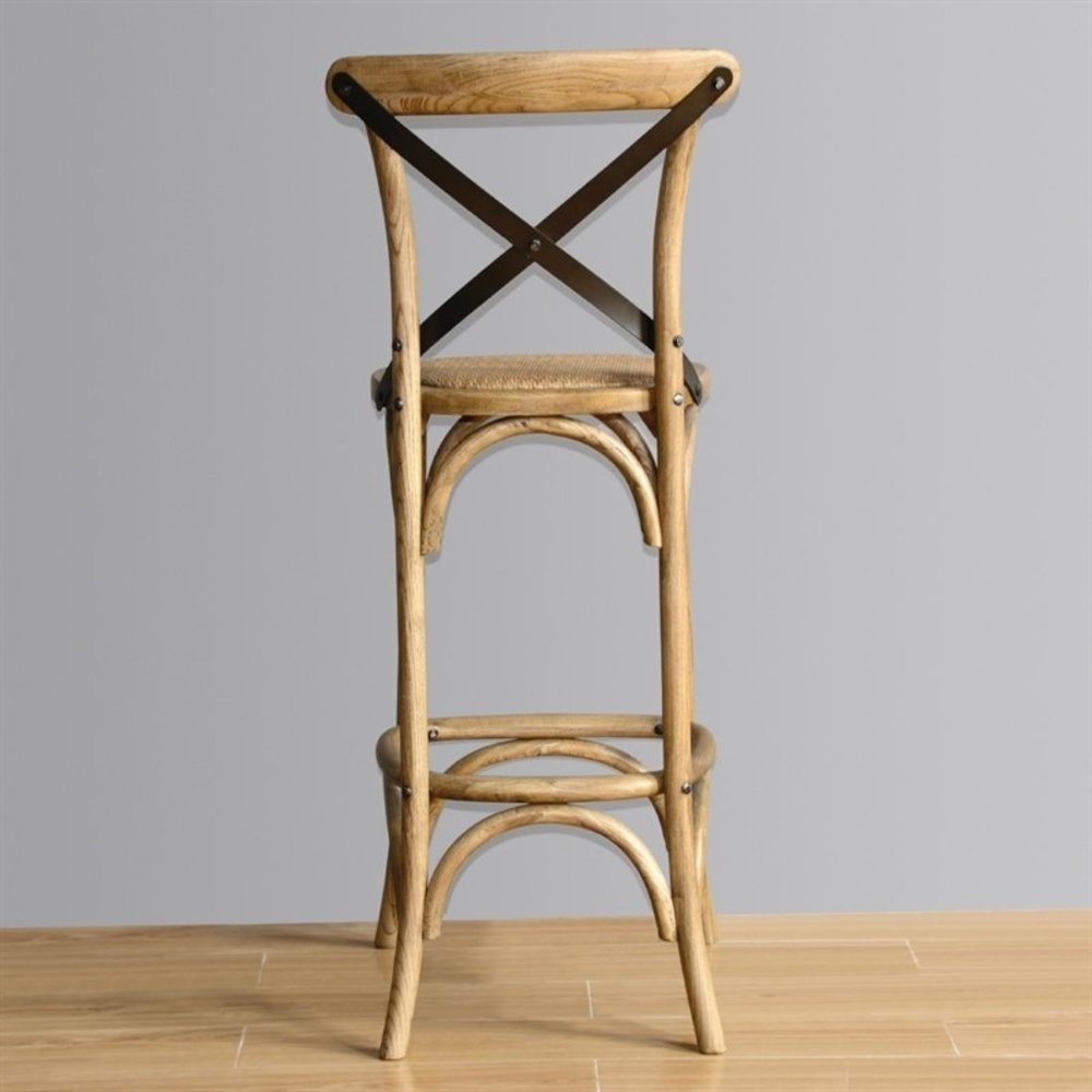 Bolero Barkruk | Rotan/hout | Naturel | Indoor | 450x470x1100(h)mm