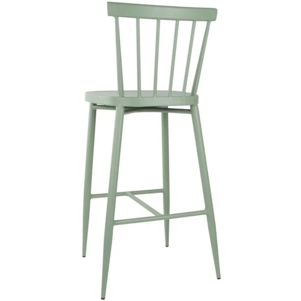 Bolero Barkrukken | Windsor | Aluminium | Groen | In-/outdoor | 2 Stuks | 470x520x1080(h)mm