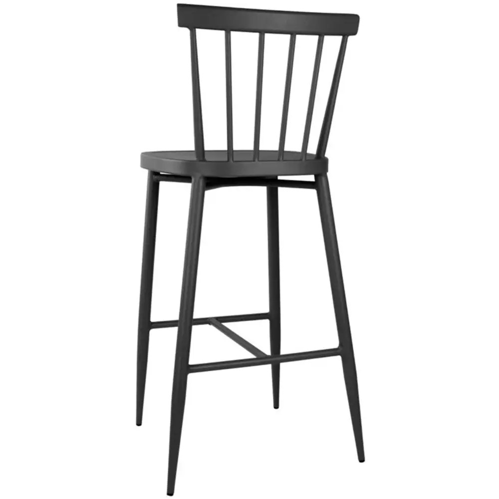 Bolero Barkrukken | Windsor | Aluminium | Zwart | In-/outdoor | 2 Stuks | 470x520x1080(h)mm