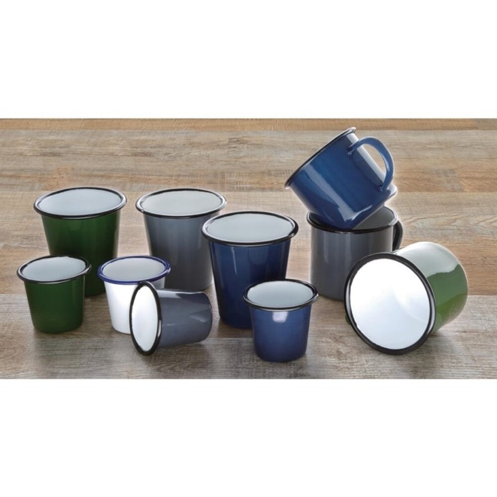Olympia Schotels | Kiln | Porselein | Grijs | 6 Stuks | ø160x25(h)mm