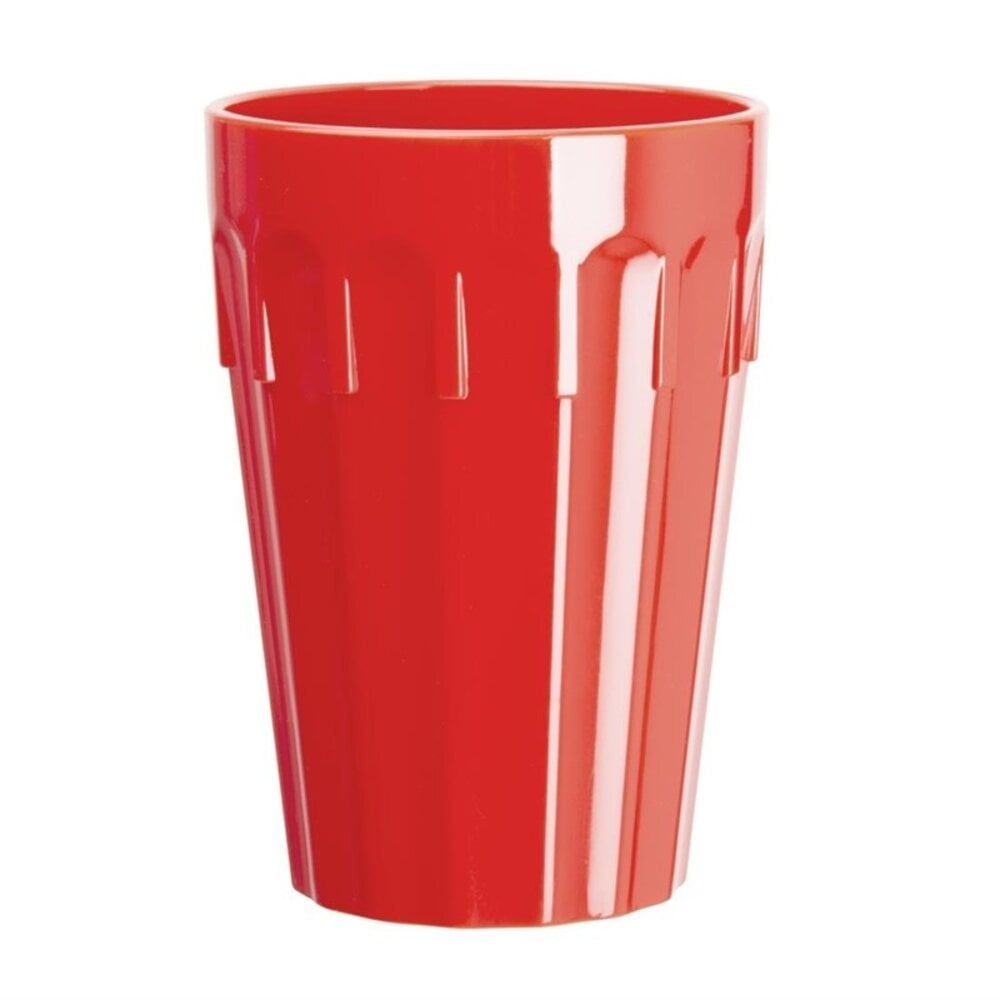 Olympia Bekers | Kristallon | Kunststof | Rood | 28cl | 12 Stuks | 100(h)mm