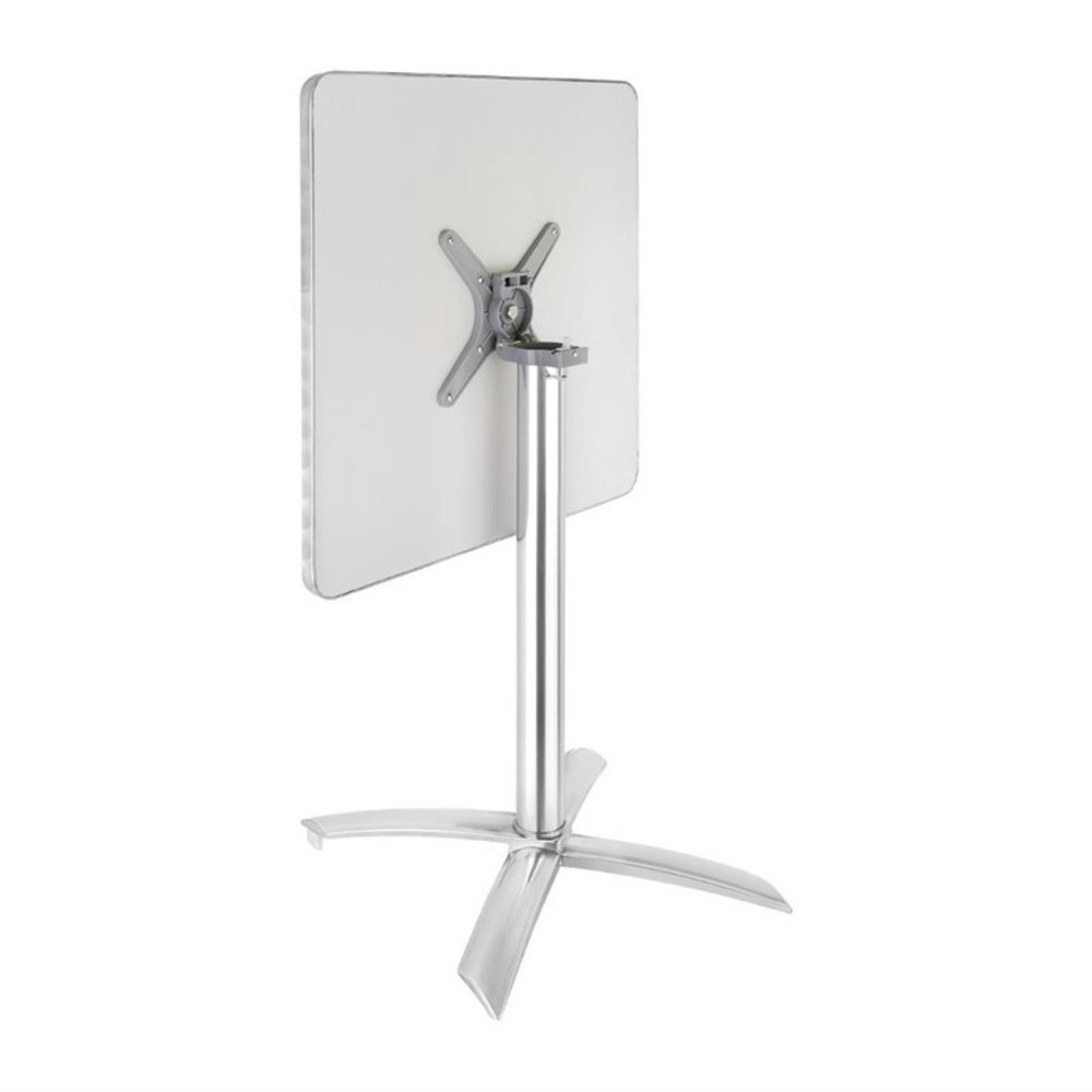Bolero Inklapbare Tafel | Rvs/aluminium | Rvs Blad | Aluminium Frame | In-/outdoor | 600x600x720(h)mm