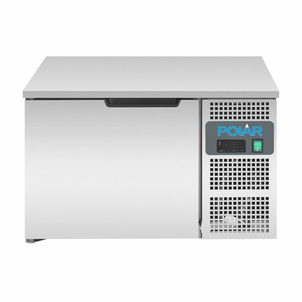 Polar Blastchiller | 3 Niveaus (2/3 Gn) | Max. 8kg (koelen) / 5kg (vriezen) | 0.45kw (230v) | 660x650x420(h)mm