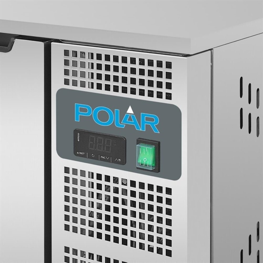 Polar Blastchiller | 3 Niveaus (2/3 Gn) | Max. 8kg (koelen) / 5kg (vriezen) | 0.45kw (230v) | 660x650x420(h)mm