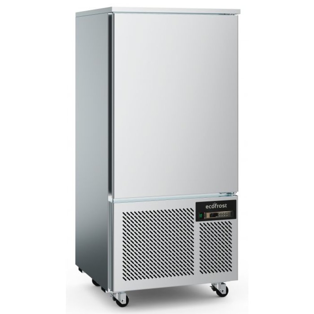 Ecofrost Blastchiller | 9 Niveaus (en/gn) | Max. 60kg (koelen) / 38kg (vriezen) | 1.2kw (230v) | Wielen | 800x800x1763(h)mm