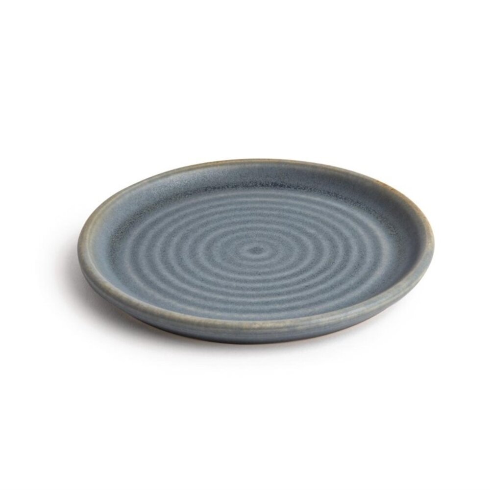 Olympia Borden | Canvas | Keramiek | Blauw | 6 Stuks | ø180x20(h)mm