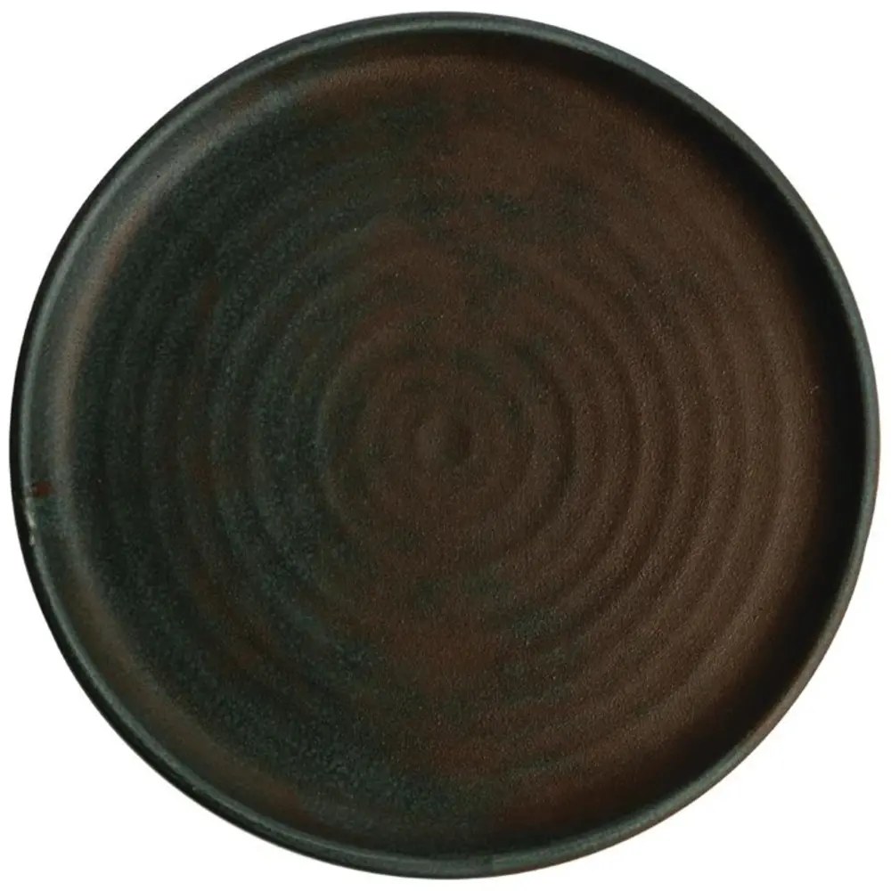 Olympia Borden | Canvas | Keramiek | Donkergroen | 6 Stuks | ø265x24(h)mm