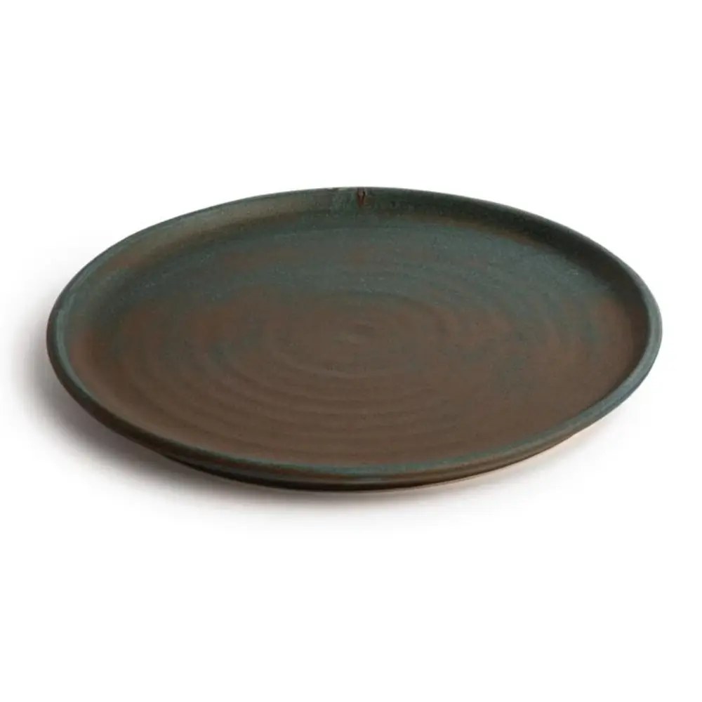 Olympia Borden | Canvas | Keramiek | Donkergroen | 6 Stuks | ø265x24(h)mm