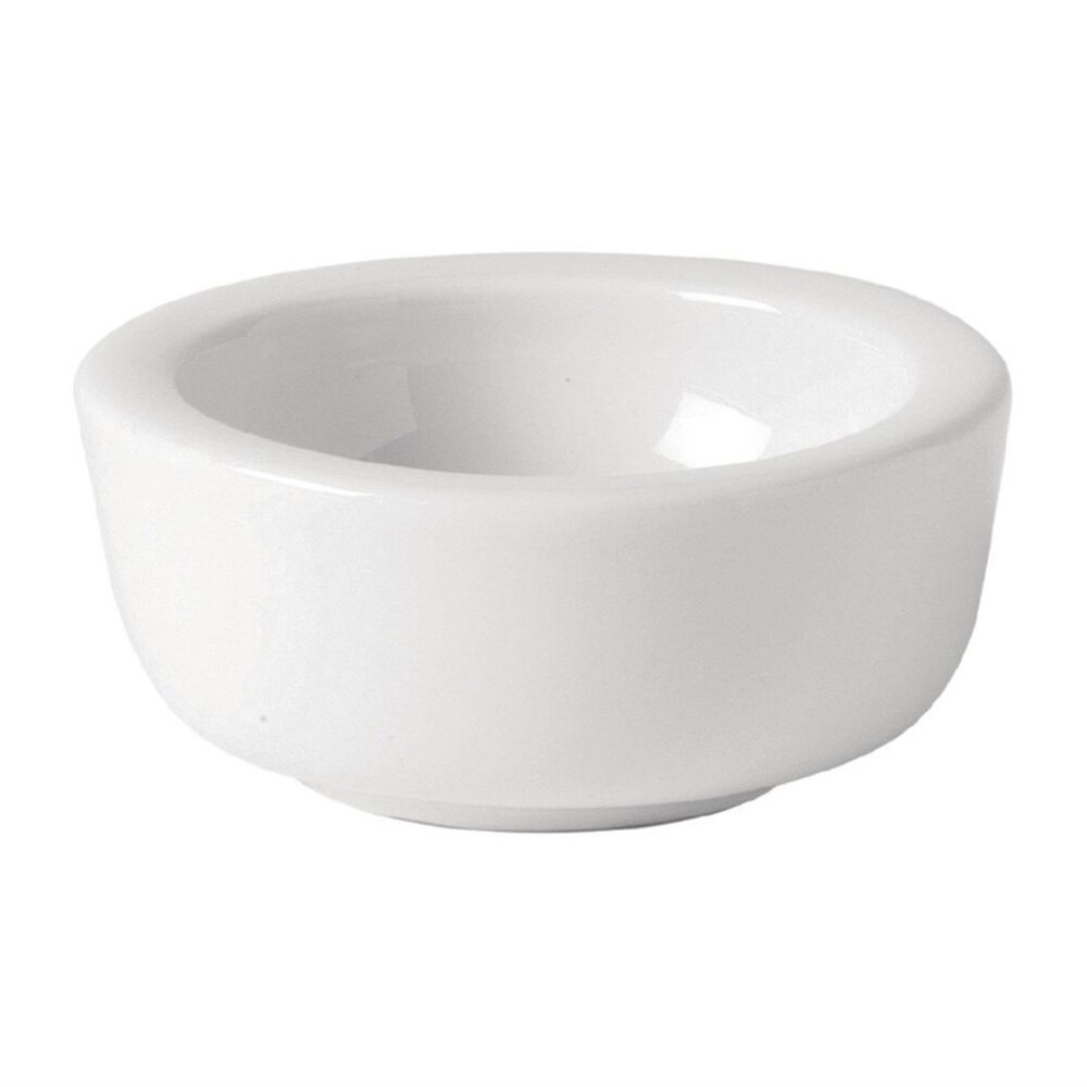 Utopia Boterschaaltjes | Titan | Porselein | Wit | 6 Stuks | ø65x28(h)mm