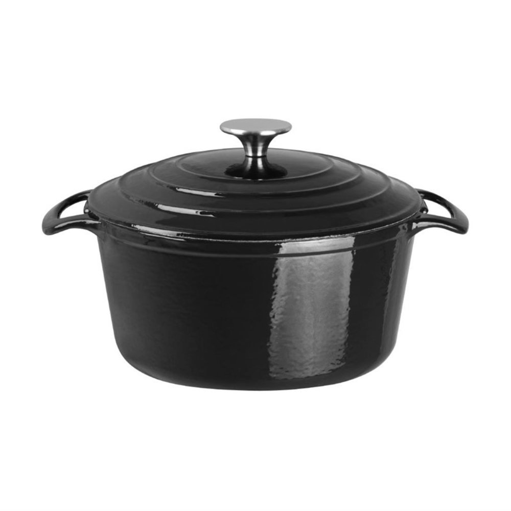 Vogue Braadpan | Gietijzer | 3.2l | Div. Warmtebronnen | Incl. Deksel | ø205x120(h)mm