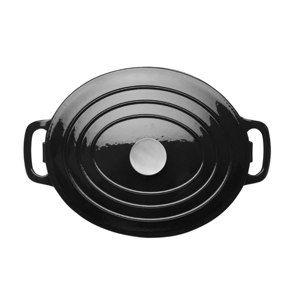 Vogue Braadpan | Gietijzer | 5L | Div. Warmtebronnen | Incl. Deksel | 243x295x110(h)mm