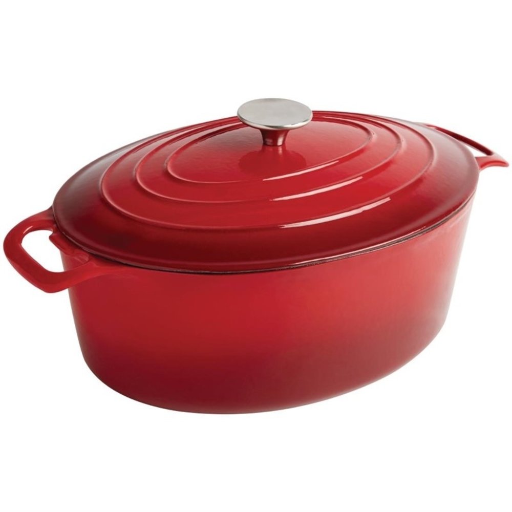 Vogue Braadpan | Gietijzer | 5L | Div. Warmtebronnen | Incl. Deksel | 243x295x110(h)mm