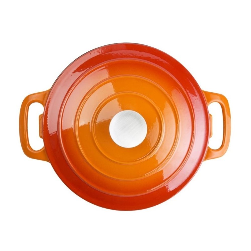 Vogue Braadpan | Gietijzer | 4L | Div. Warmtebronnen | Incl. Deksel | ø235x125(h)mm