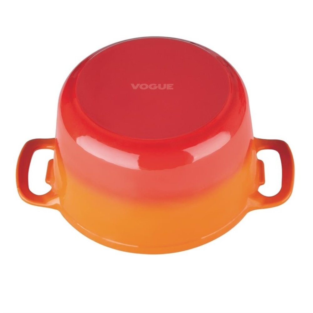 Vogue Braadpan | Gietijzer | 4L | Div. Warmtebronnen | Incl. Deksel | ø235x125(h)mm