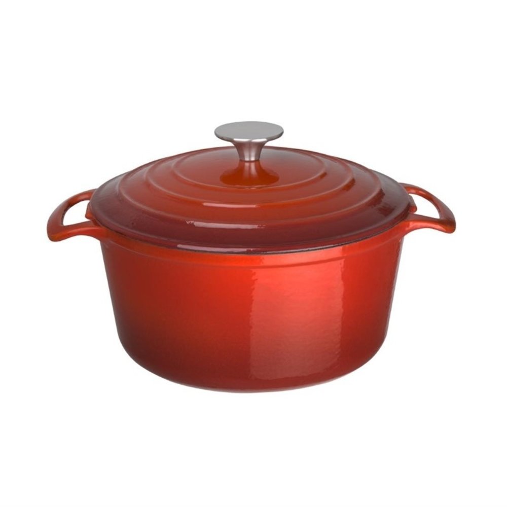 Vogue Braadpan | Gietijzer | 4L | Div. Warmtebronnen | Incl. Deksel | ø235x125(h)mm