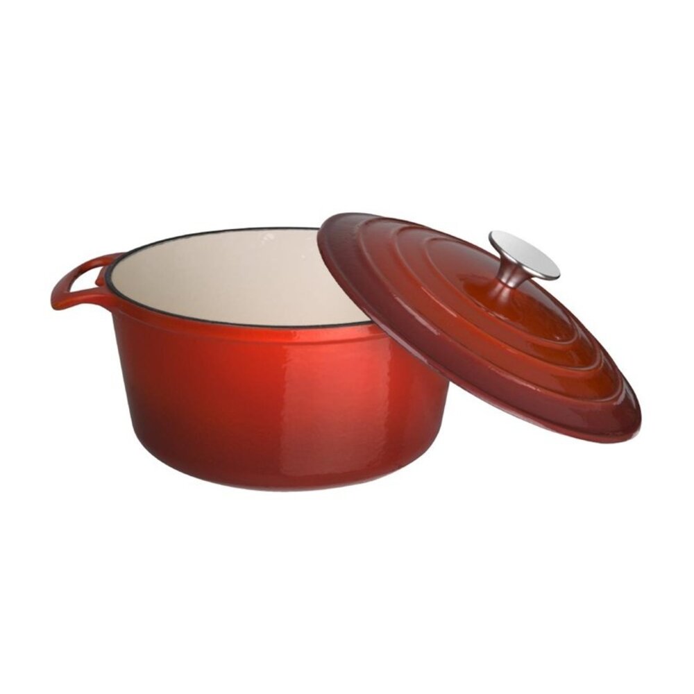 Vogue Braadpan | Gietijzer | 4L | Div. Warmtebronnen | Incl. Deksel | ø235x125(h)mm