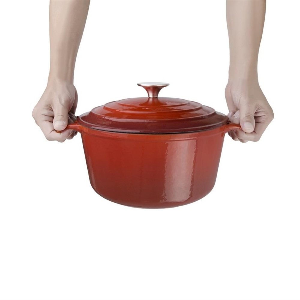 Vogue Braadpan | Gietijzer | 4L | Div. Warmtebronnen | Incl. Deksel | ø235x125(h)mm