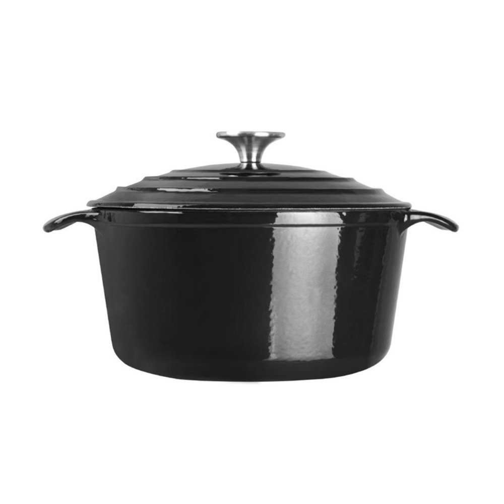 Vogue Braadpan | Gietijzer | 4L | Div. Warmtebronnen | Incl. Deksel | ø235x125(h)mm