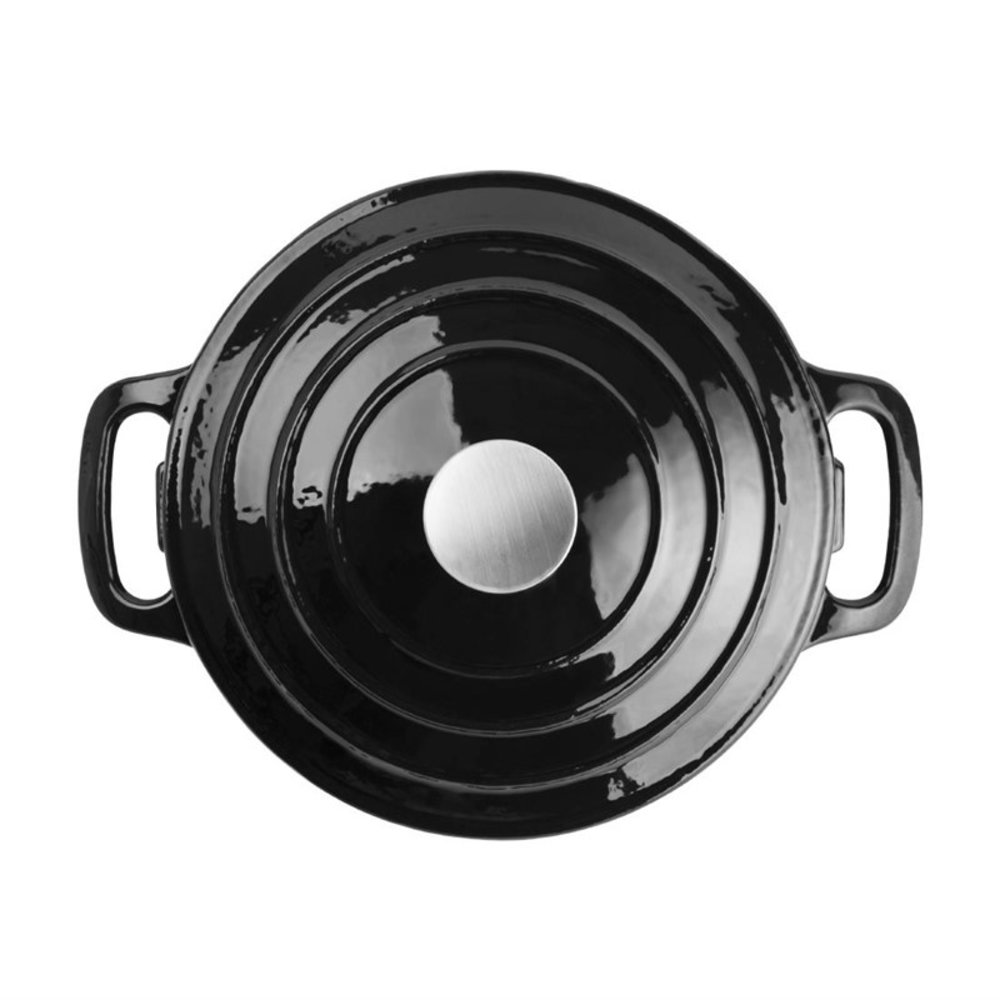 Vogue Braadpan | Gietijzer | 4L | Div. Warmtebronnen | Incl. Deksel | ø235x125(h)mm