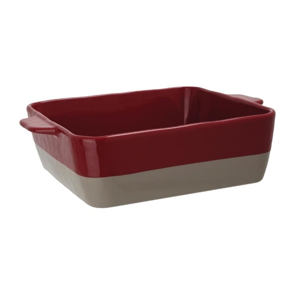 Olympia Braadslede Keramiek Rood/taupe 4,2l | 325x265x90(h)mm