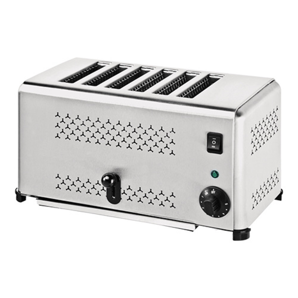 Caterchef Broodrooster (cap.6st.) | 3,24kw | Gebruik Van Sleuven is in te Stellen | 425x264x225(h)mm