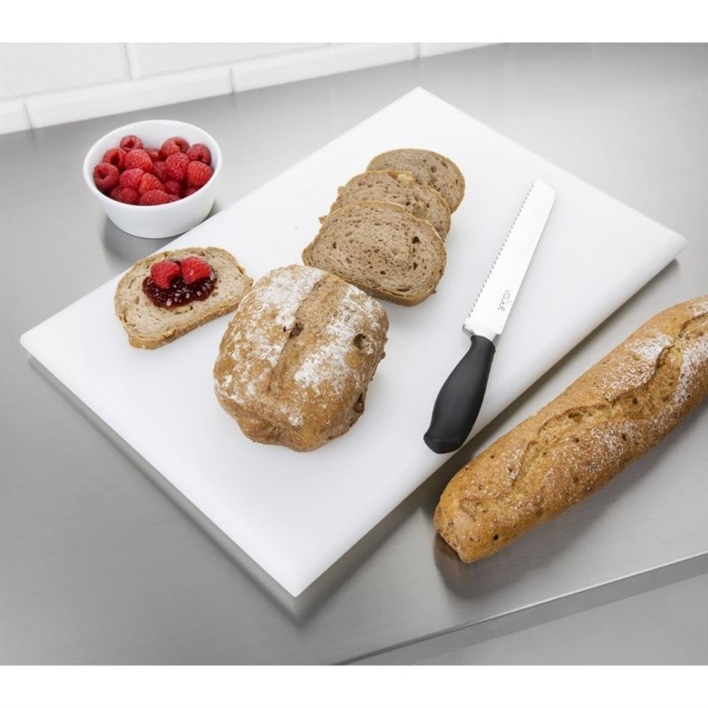 Hygiplas Broodsnijplank | Hdpe | Wit | 600x450x25(h)mm