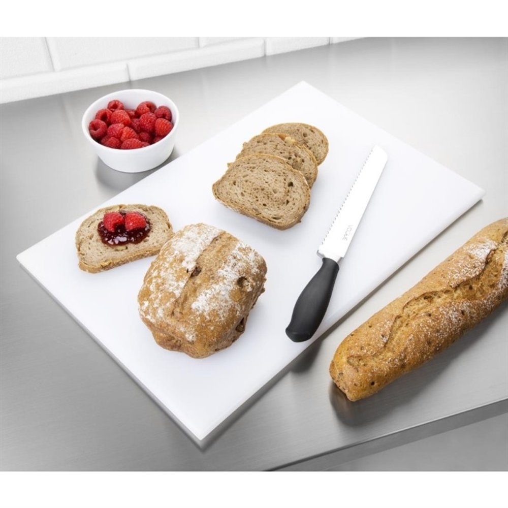 Hygiplas Broodsnijplank | Hdpe | Wit | Antibacterieel | 455x305x12(h)mm