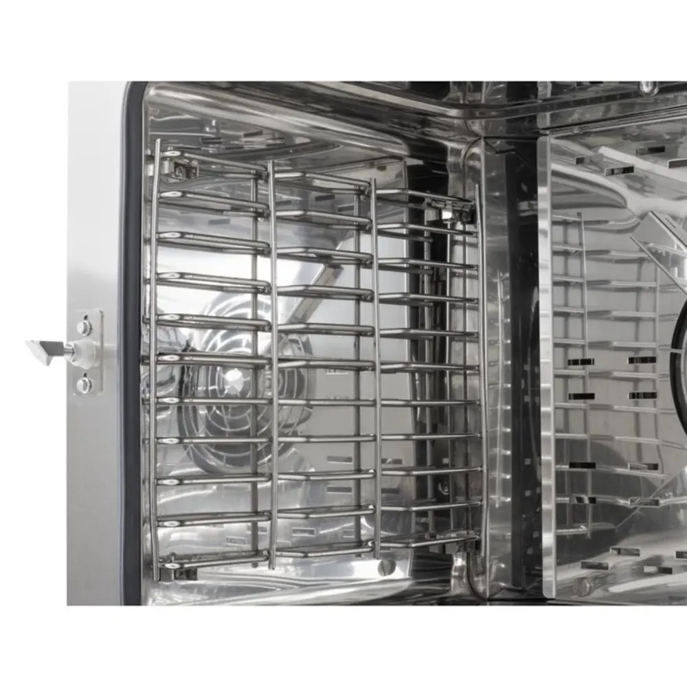 Buffalo Combisteamer | Elektrisch | 6 Niveaus (1/1 Gn) | 30°c/250°c | 7.2kw (400v) | Zelfreiniging | Touchscreen | 720x620x665(h)mm