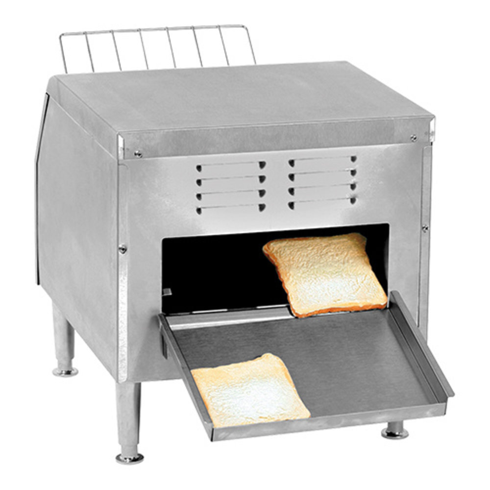 Caterchef Doorlooptoaster | Rvs | Dubbel | Max. 265/u. | 2.24kw (230v) | 368x540x391(h)mm