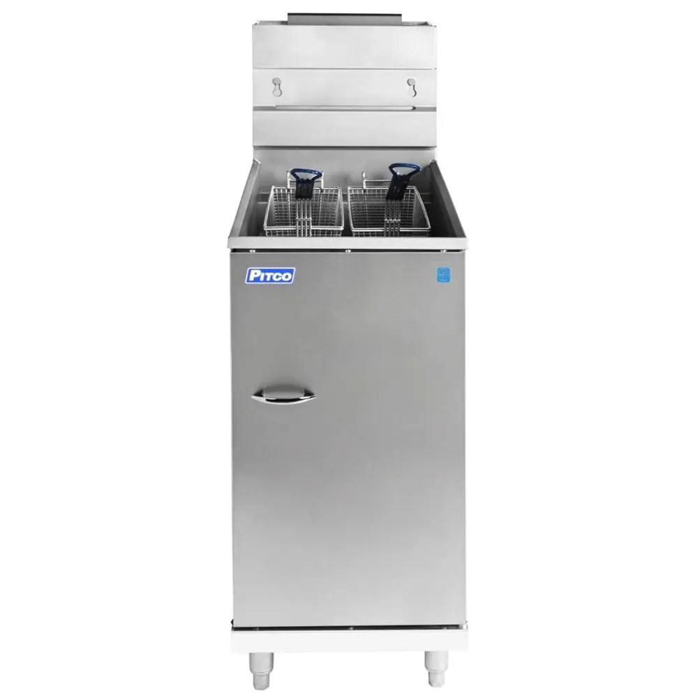 Pitco Friteuse | 35c | Propaan | 18l | 26kw | Aftapkraan | 384x769x864/1168(h)mm