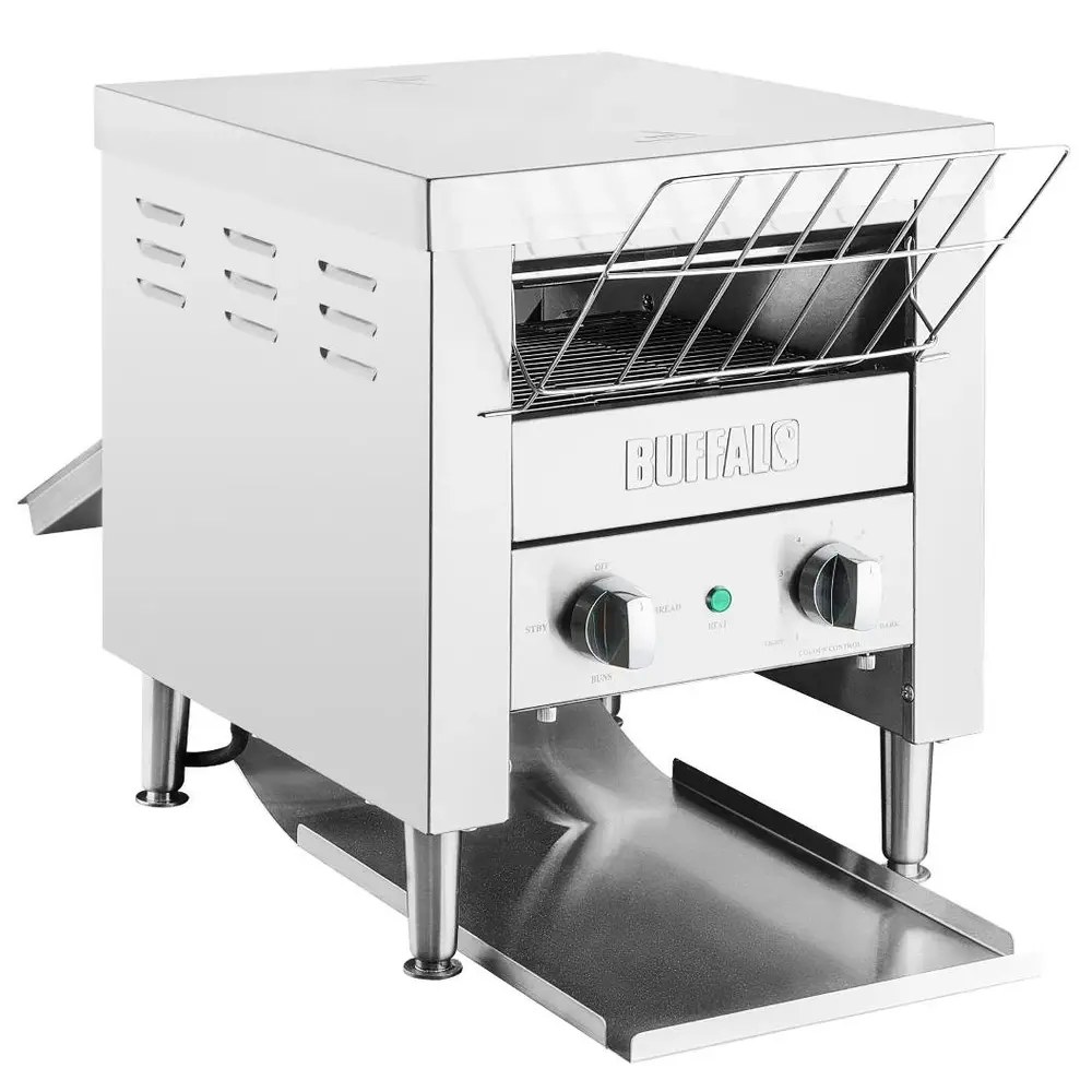 Buffalo Doorlooptoaster | Rvs | Dubbel | 2.6kw (230v) | 365x420x415(h)mm
