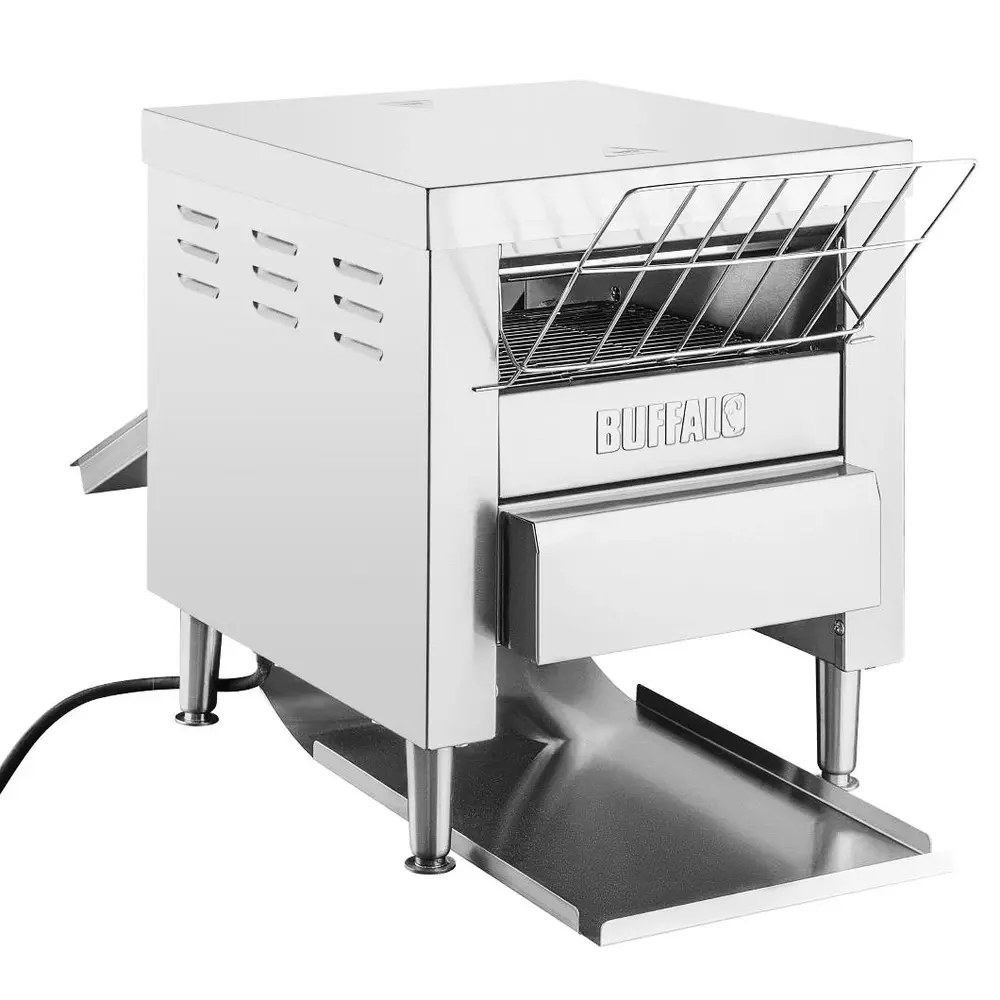 Buffalo Doorlooptoaster | Rvs | Dubbel | 2.6kw (230v) | 365x420x415(h)mm