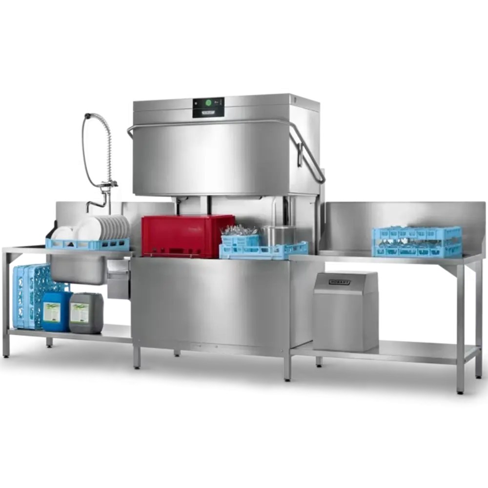 Hobart Pannen-/pottenwasser | Profi | Mand 760x600 | Afvoerpomp | Zeeppomp | Naglanspomp | 400v | Touchscreen | Dubbelwandig | 780x945x1984(h)mm