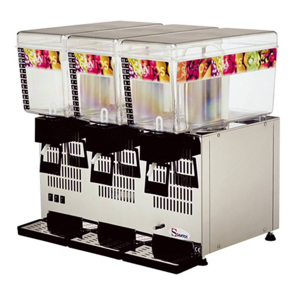 Santos Drankendispenser 3x12l N.34 | 330w | Met Automatische Thermostaat en Lekbak | 570x430x550(h)mm