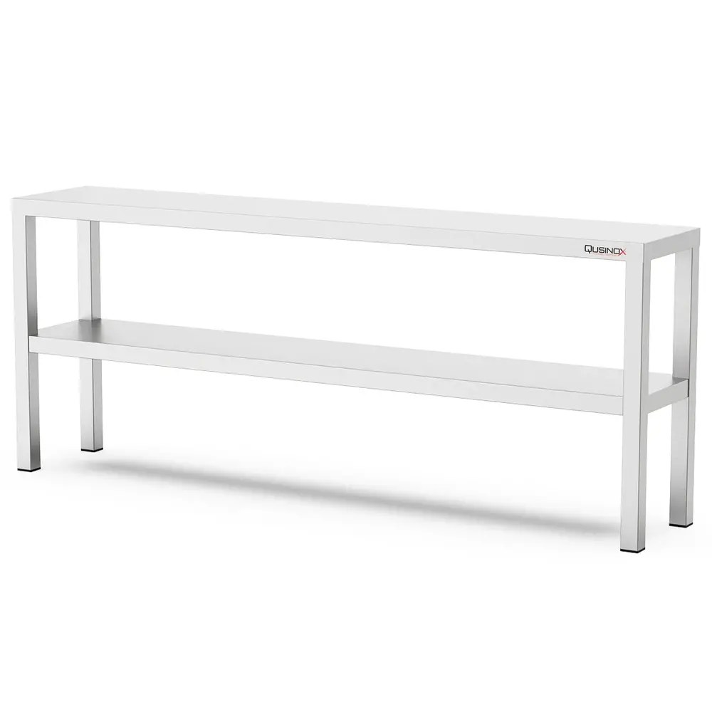 Qusinox Etagere | Rvs | 2 Niveaus | Diepte 300 | Hoogte 650 | Breedte 1000-2000