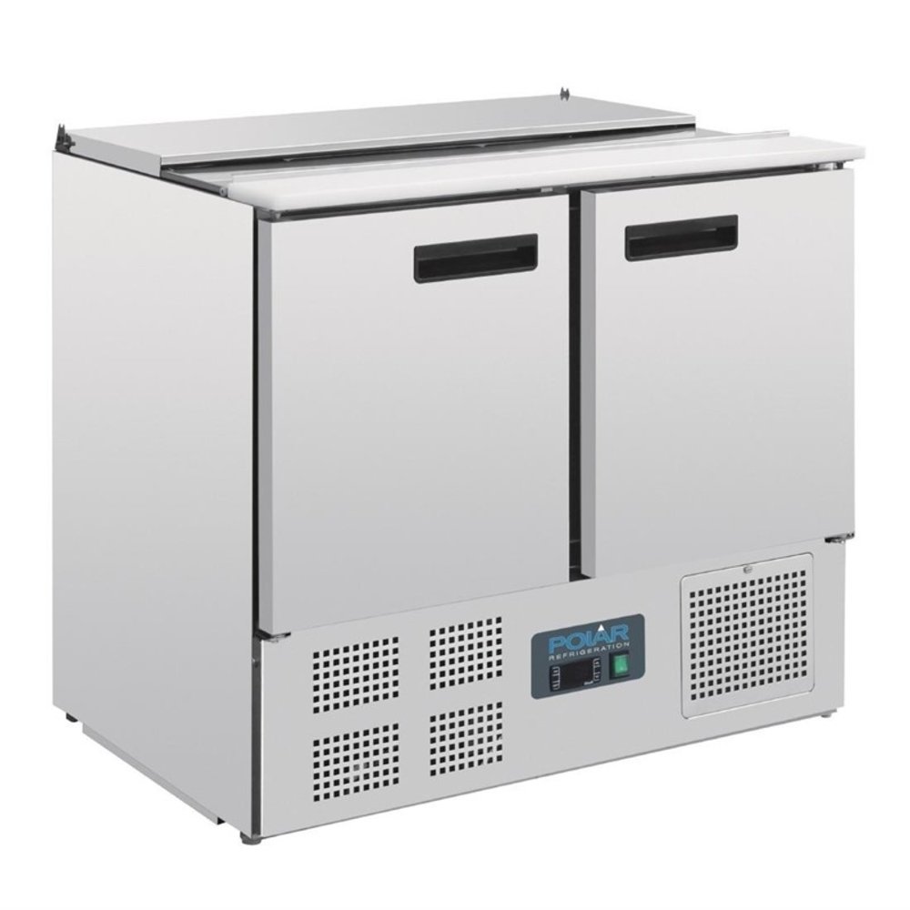 Polar G-serie Rvs Gekoelde Saladette | 240l | 2,5 GN | 230v | 900x700x885(h)mm