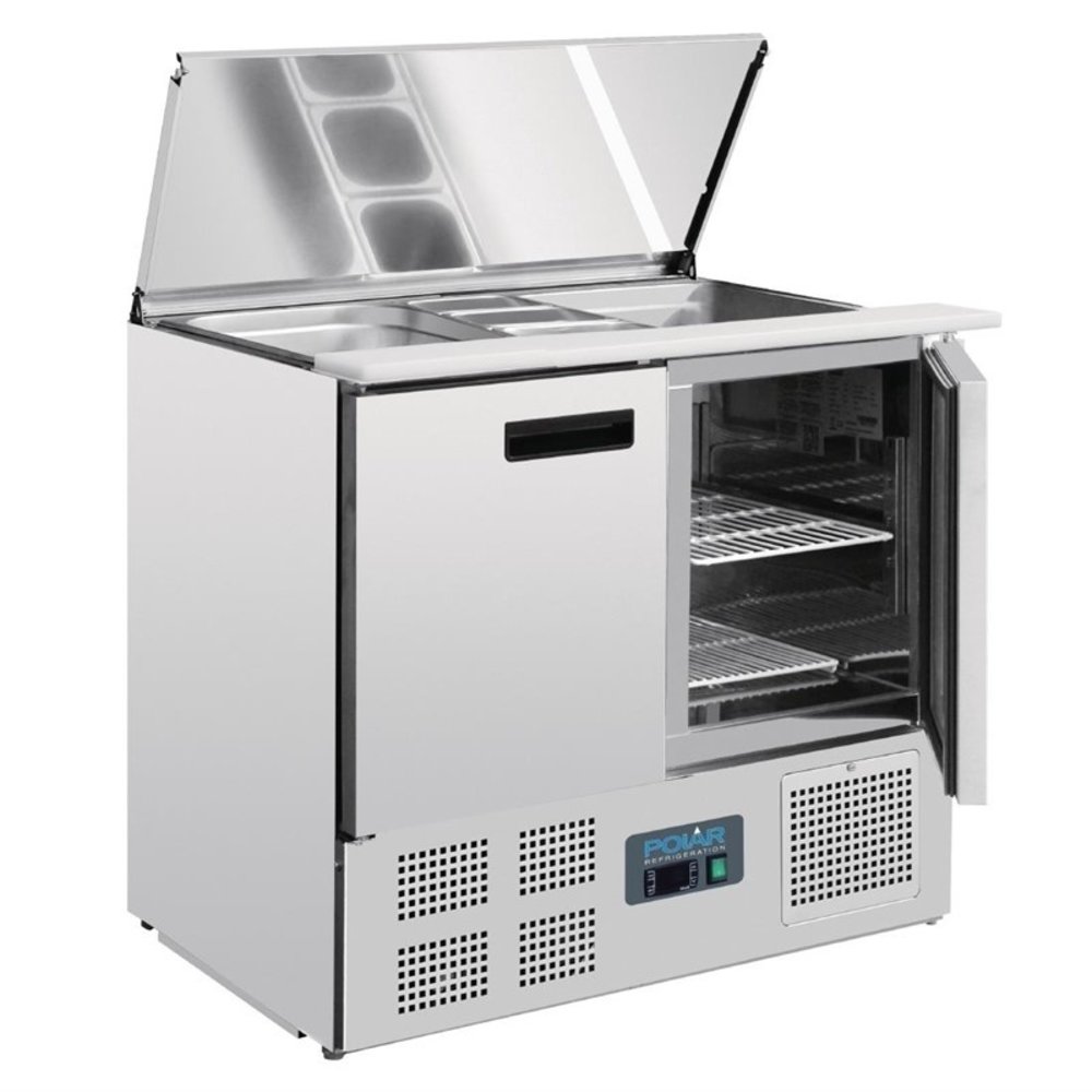 Polar G-serie Rvs Gekoelde Saladette | 240l | 2,5 GN | 230v | 900x700x885(h)mm