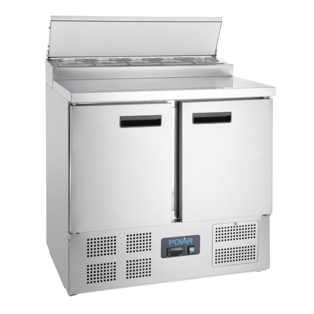 Polar G-serie Rvs Gekoelde Saladette | 254l | 5x 1/6 GN | 230v | 900x700x1010(h)mm
