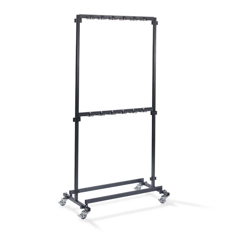 Veba Garderobe Verrijdbaar Zwart Met Haakjes | 600x1000x2000(h)mm