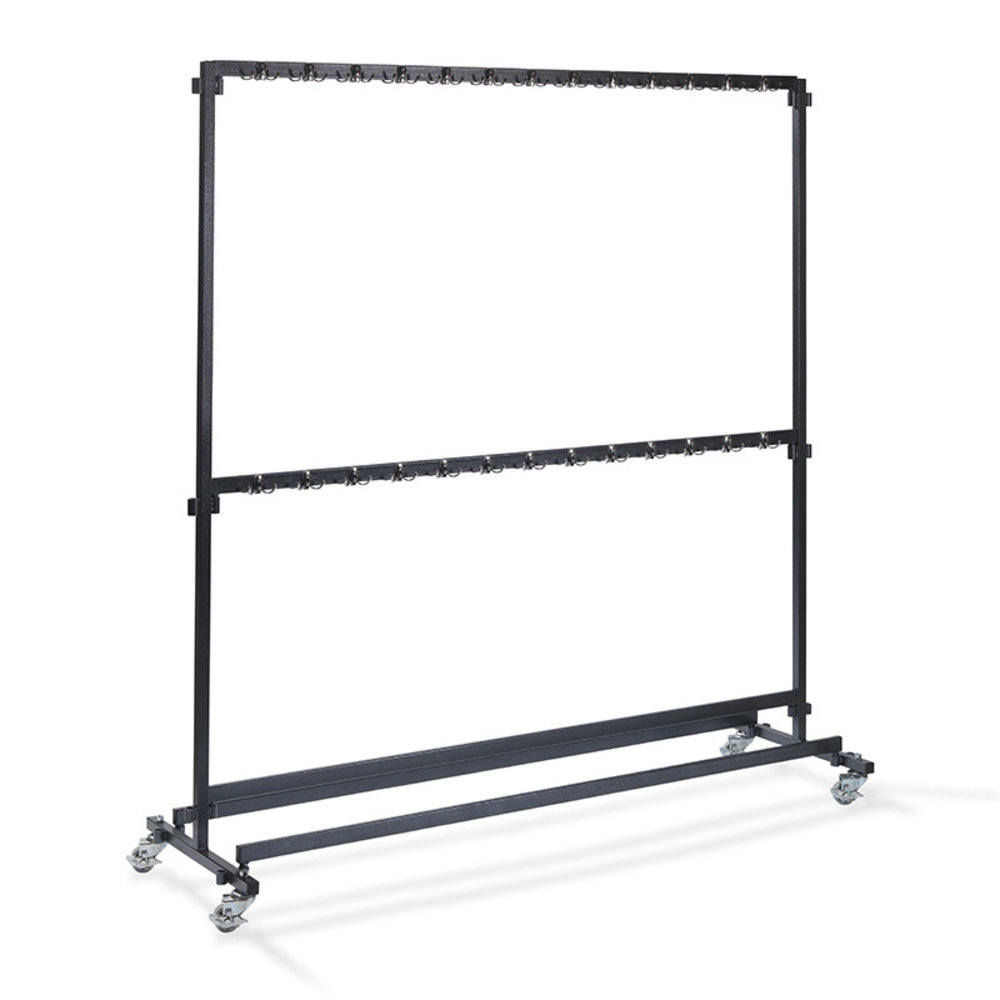 Veba Garderobe Zwart Met Haakjes | 600x1920x2000(h)mm