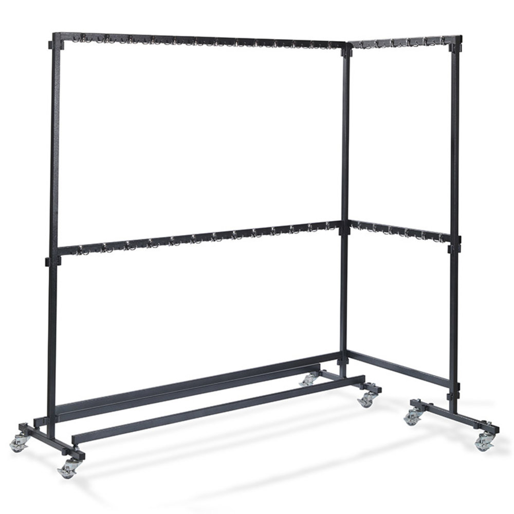 Veba Garderoberek | Staal | Zware Belasting | Wielen (geremd) | 1920x600x2000(h)mm