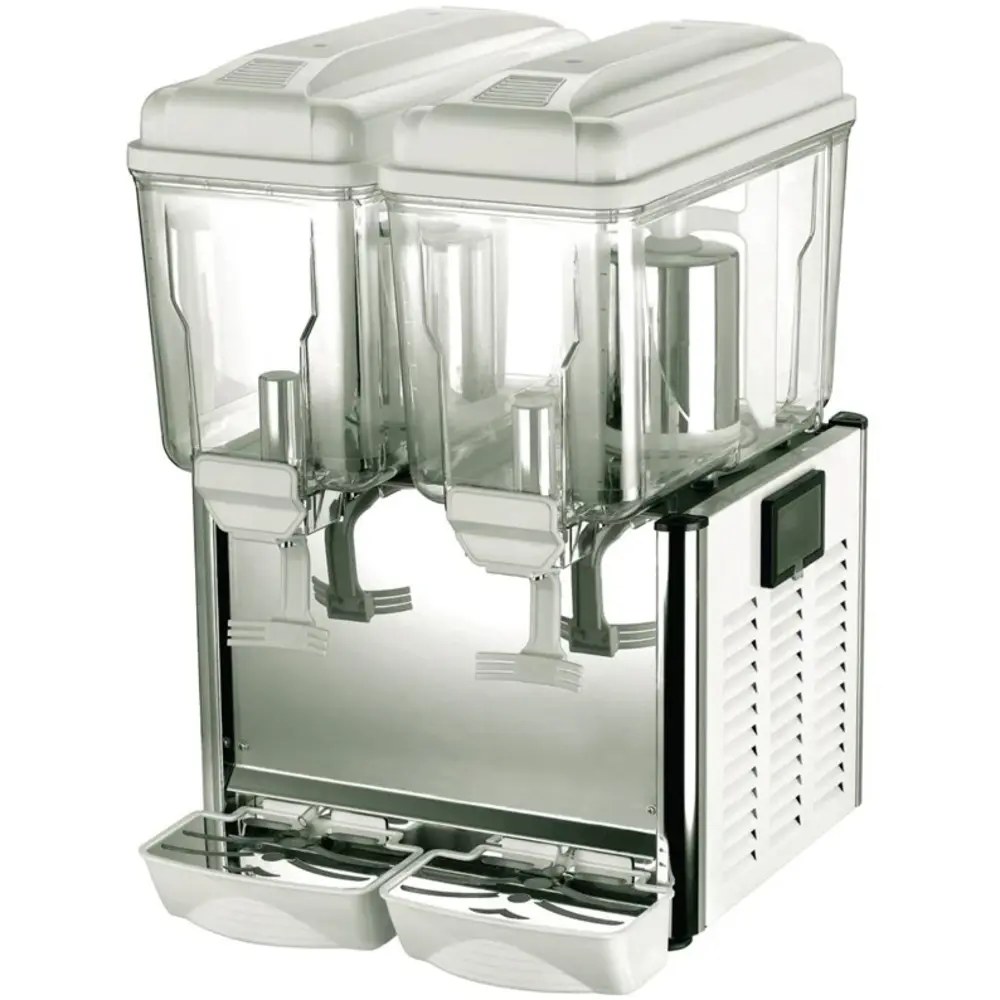 Polar Gekoelde Drankendispenser | G-serie | Grijs/rvs | 2x 12l | 0°c/+10°c | 420x450x635(h)mm